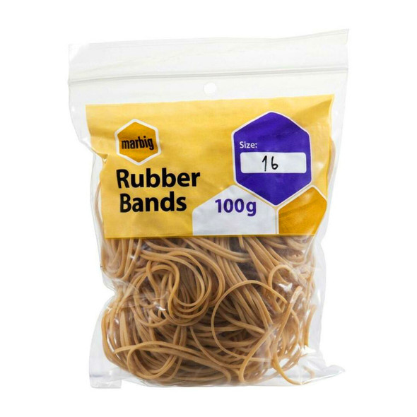 Marbig Rubber Bands Size 16 100g