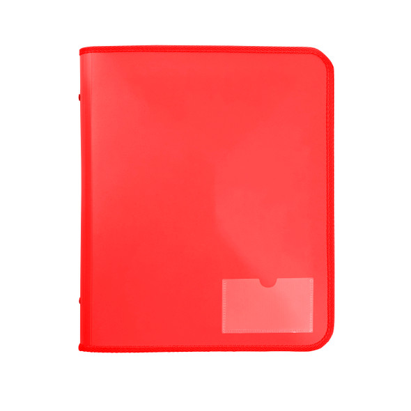 Marbig Zipper Binder 25mm 2D with Tech Case Red Box of 10
