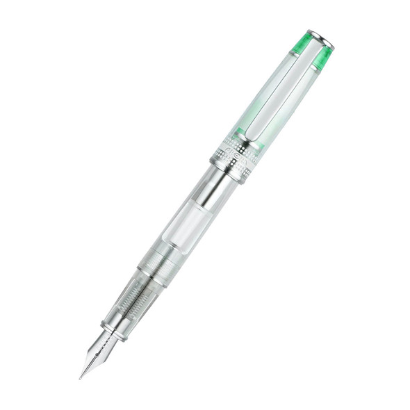 Pilot Prera Transparent Fountain Pen Green Barrel Medium Nib