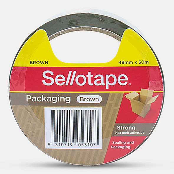 Sellotape Packaging Tape 48mm x 50m Brown Pack of 3