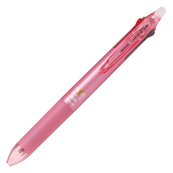 Pilot FriXion 3 in 1 Erasable Retractable Gel Pen Extra Fine Soft Pink Barrel Box of 10