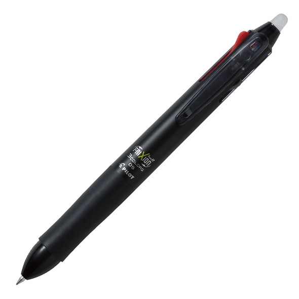 Pilot FriXion 3 in 1 Erasable Retractable Gel Pen Extra Fine Black Barrel Box of 10