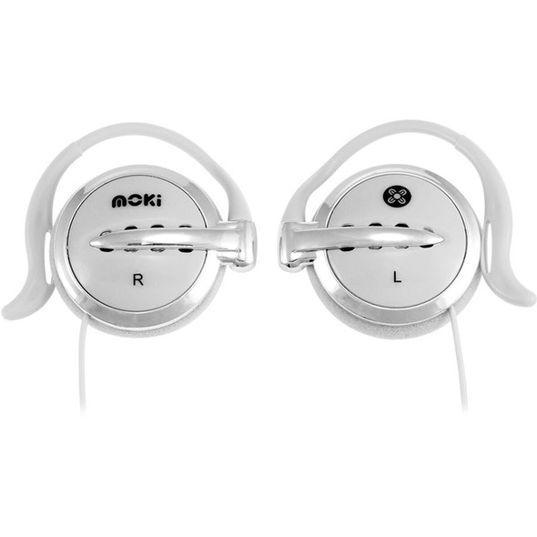Moki Clip-On Earphones White
