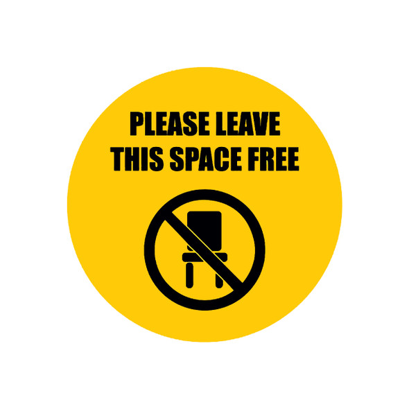 Avery 945253 "Please Leave this Space Free" Round Removable Covid-19 Signage Labels 200mm - 5 Pack | It's A Mega Thing Avery 945253 "Please Leave this Space Free" Round Removable Covid-19 Signage Labels 200mm - 5 Pack | It's A Mega Thing