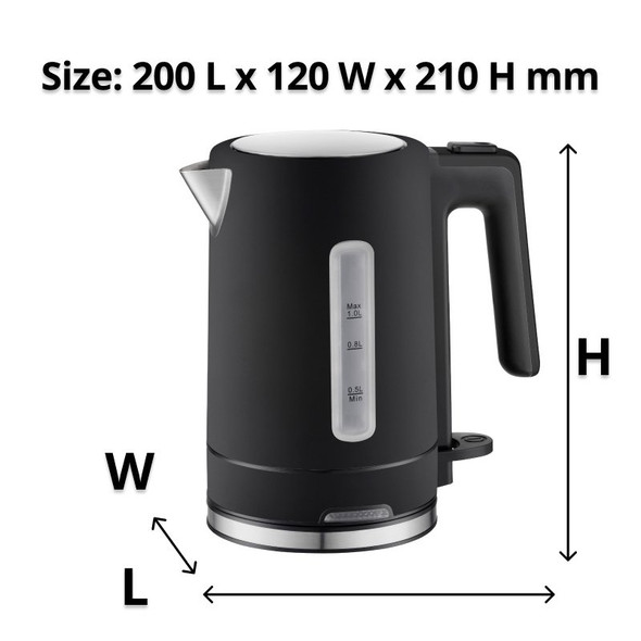 Nero 1 Litre Select Kettle Matte Black