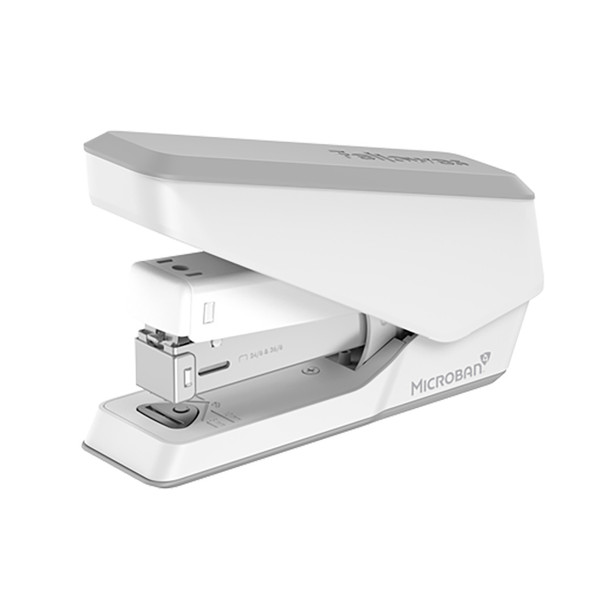 Fellowes LX840 Easypress Stapler with Microban 25 Sheets Half-Strip White