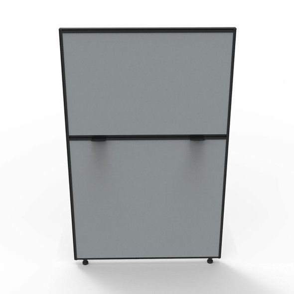 Rapidline Shush30 Plus Screen 750 x 30 x 1200mm Grey Fabric / Black