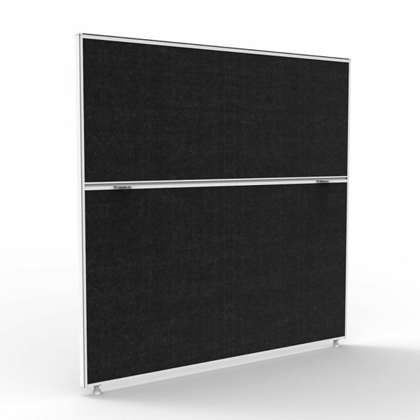 Rapidline Shush30 Plus Screen Black Fabric / White 1200 x 30 x 1200mm