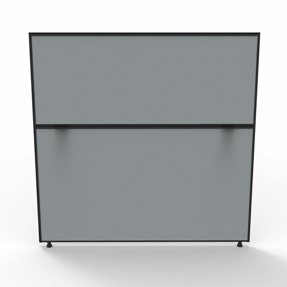 Rapidline Shush30 Plus Screen 1200 x 30 x 1200mm Grey Fabric / Black