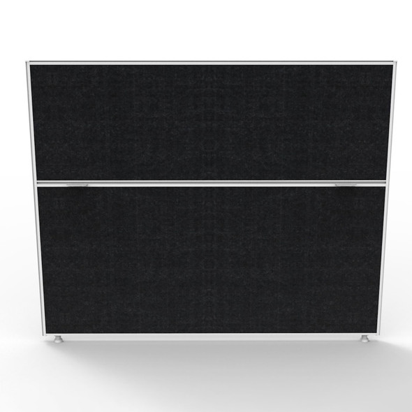 Rapidline Shush30 Plus Screen 1500 x 30 x 1200mm Black Fabric / White