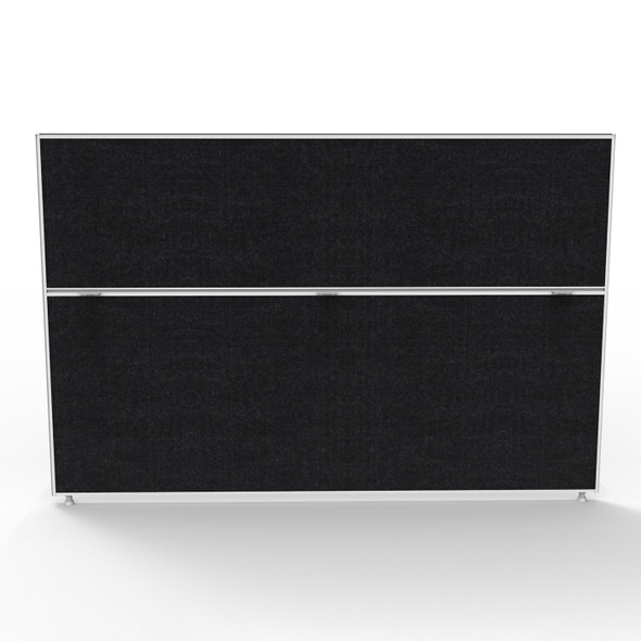 Rapidline Shush30 Plus Screen 1800 x 30 x 1200mm Black Fabric / White
