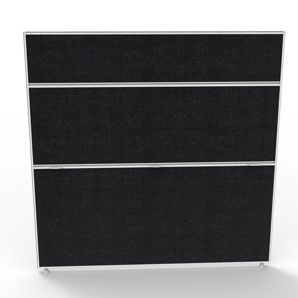 Rapidline Shush30 Plus Screen 1500 x 30 x 1500mm Black Fabric / White