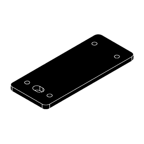 Rapidline Shush30 L Shaped Screw Plate Black