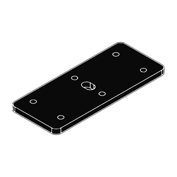 Rapidline Shush30 T Shaped Screw Plate Black