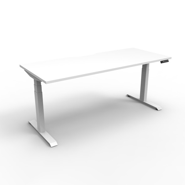 Rapidline Boost Plus Single Sided Workstation 1800 x 750mm Natural White / White Satin