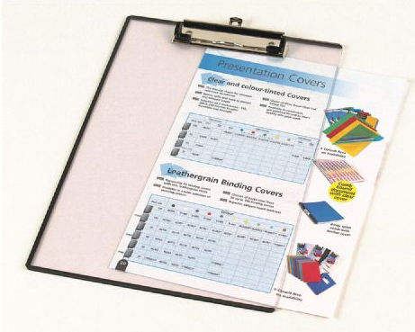 Marbig A4 Clipboard Clearview with Insert Cover Clear