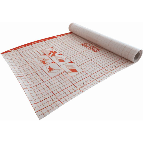 Protext Premium Self Adhesive Book Cover 100 Micron 375mm x 15m Roll Clear