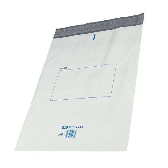 Polycell Courier Bag Plastic 500 x 550 + 50mm Flap Carton of 400
