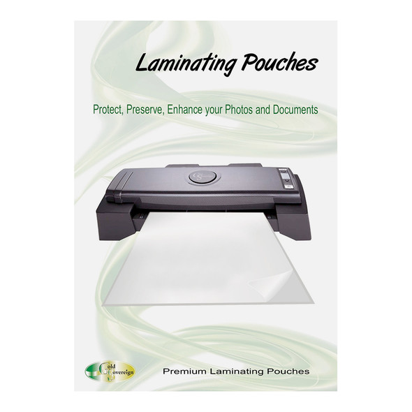 PHE Gold Sovereign Laminating Pouch Film 250 Micron 154 x 216mm Gloss Pack of 100