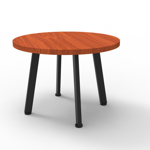 Rapidline Eternity Round Coffee Table 600mm Diameter Cherry / Black