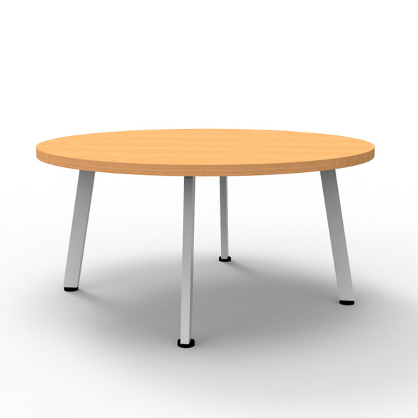 Rapidline Eternity Round Coffee Table 900mm Diameter Beech / White