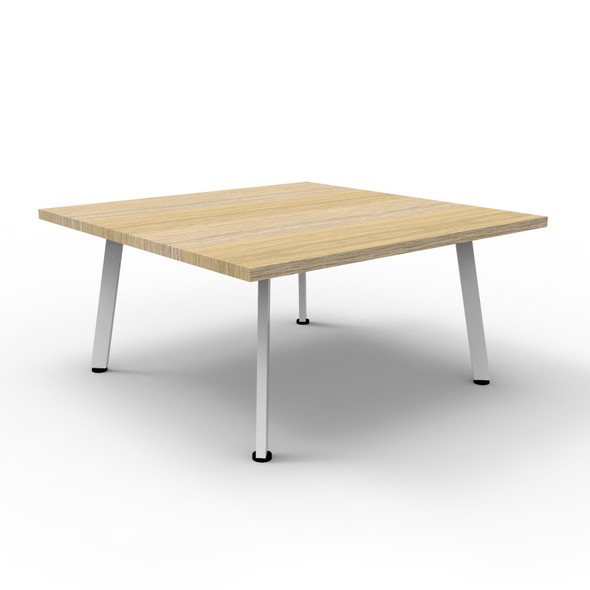 Rapidline Eternity Square Coffee Table 900 x 900mm Natural Oak / White