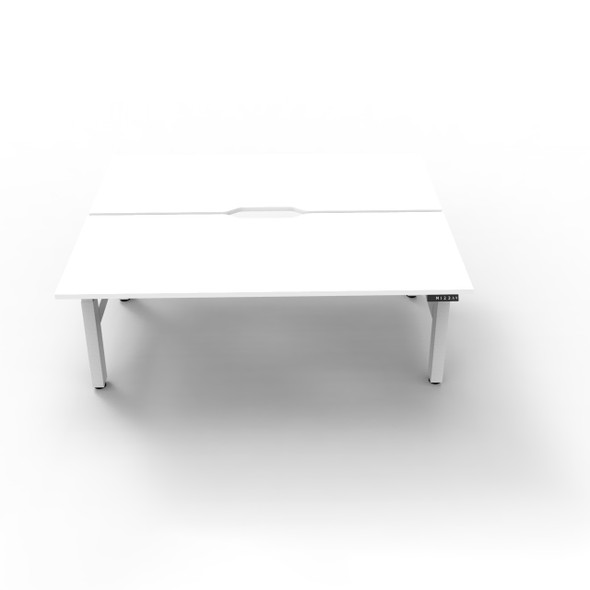 Rapidline Boost Plus Workstation Back to Back 1500 x 750mm Natural White / White Satin