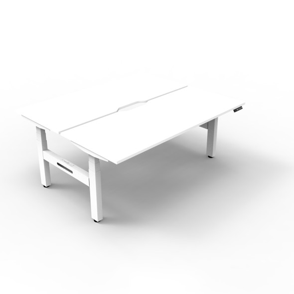 Rapidline Boost Plus Back to Back Workstation 1800 x 750mm Natural White / White Satin