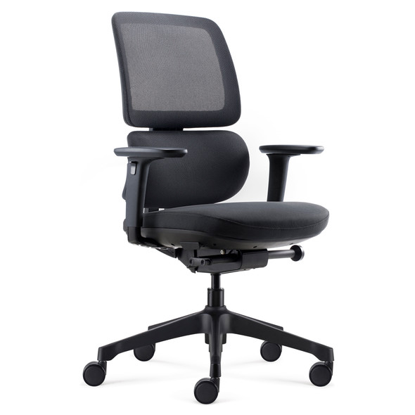 Rapidline Orca Heavy Duty High Mesh Back Executive Chair Black Fabric