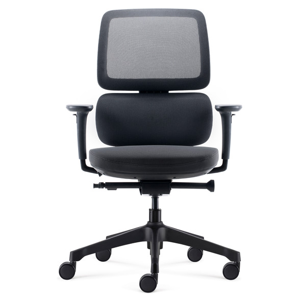 Rapidline Orca Heavy Duty Executive Chair High Mesh Back Black Fabric