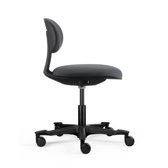 Rapidline Yoyo Swivel Task Chair Dark Grey Fabric 740-830mm Height