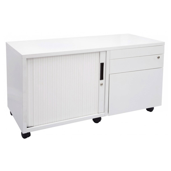 Rapidline Mobile Caddy Left Tambour Door 1050 x 500 x 615mm White