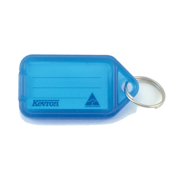 Kevron ID30 Giant Key Tags Blue Bag of 25 | Mega Office Supplies
