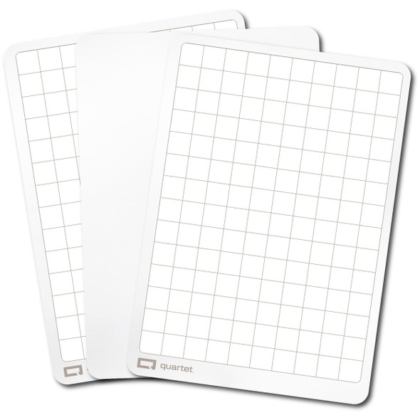 Quartet Flex Whiteboard A4 Double-Sided Plain and Grid Pack of 30