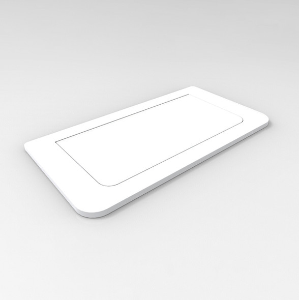 Rapidline White Pop-Up Power Desk Module 2 GPO