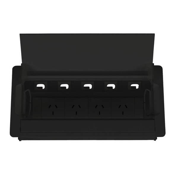 Rapidline Table Surface Mounted Service Box 4 GPO 5 Data Black