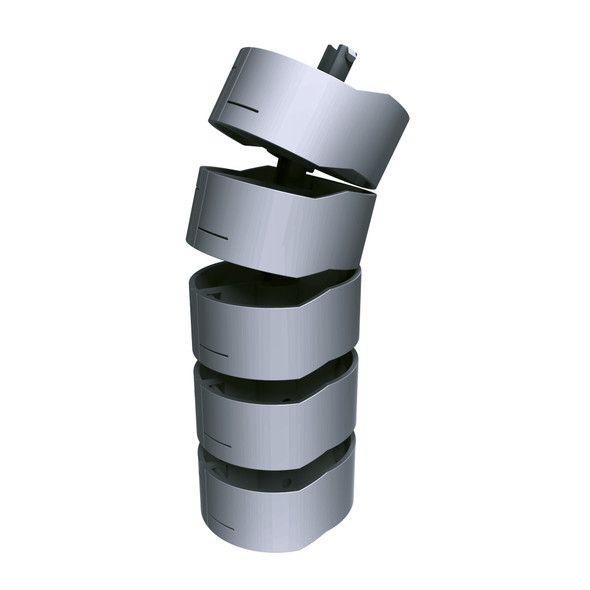 Rapidline Umbilical Power Pole 770mm Height Only Silver