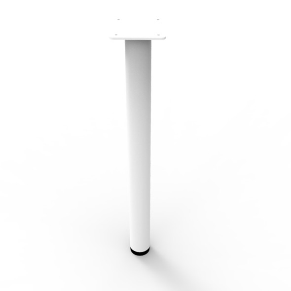 Rapidline White Round Leg Set of 4 60mm Diameter Only for Workstation