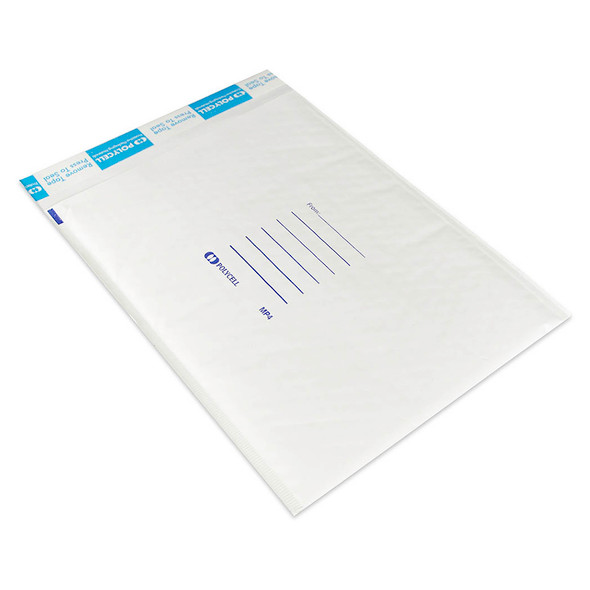 Polycell Mail Tuff Bubble Mailer 315 x 380 + 50mm Flap White Carton of 100