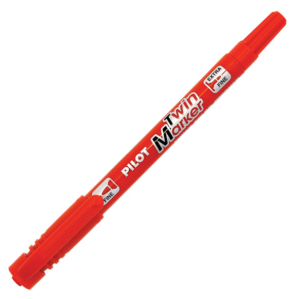 Pilot BegreeN Red Twin Permanent Marker Dual Nib Box of 10