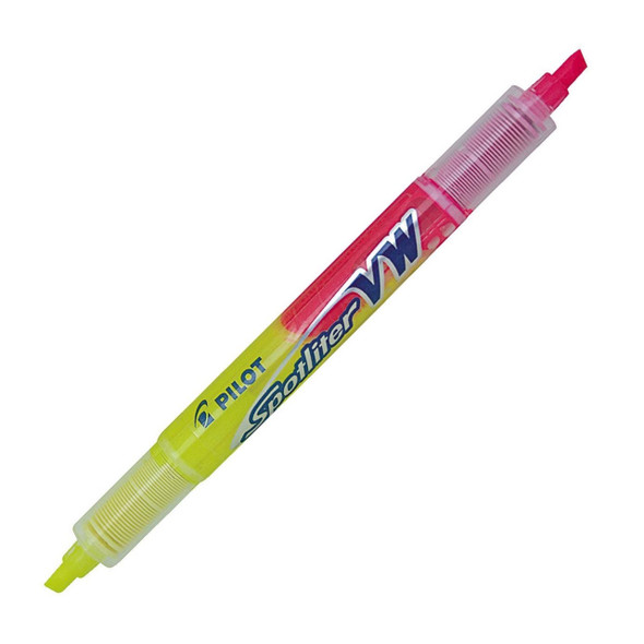 Pilot BegreeN Spotliter VW Dual Tip Highlighter Chisel Yellow Pink Box of 10