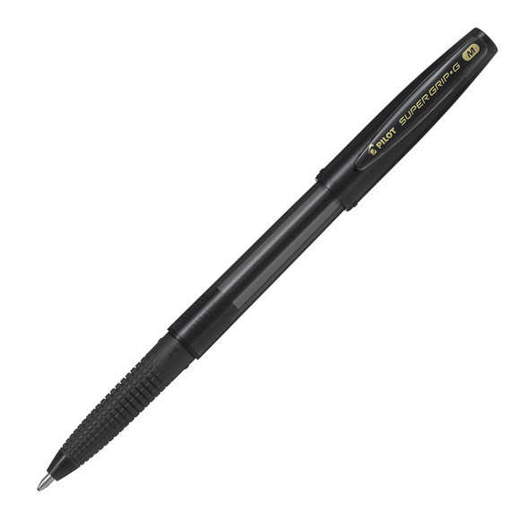 Pilot Super Grip G Stick Ballpoint Pen Medium Black Box of 12