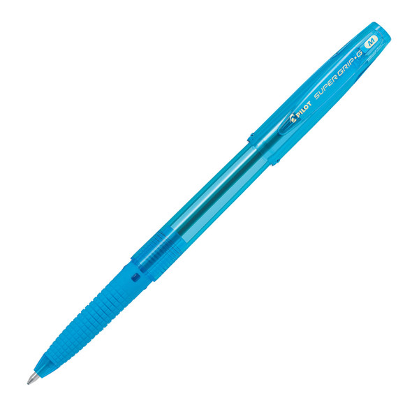 Pilot Super Grip G Stick Ballpoint Pen Medium Light Blue Box of 12