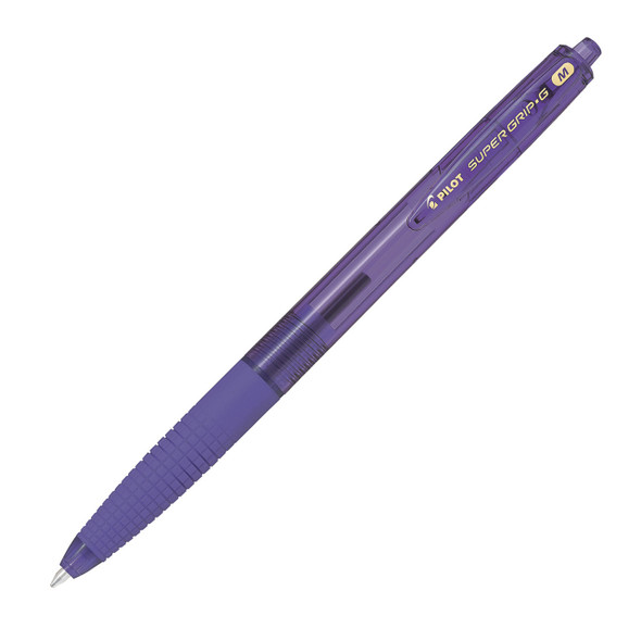 Pilot Super Grip G Retractable Ballpoint Pen Medium Violet Box of 12