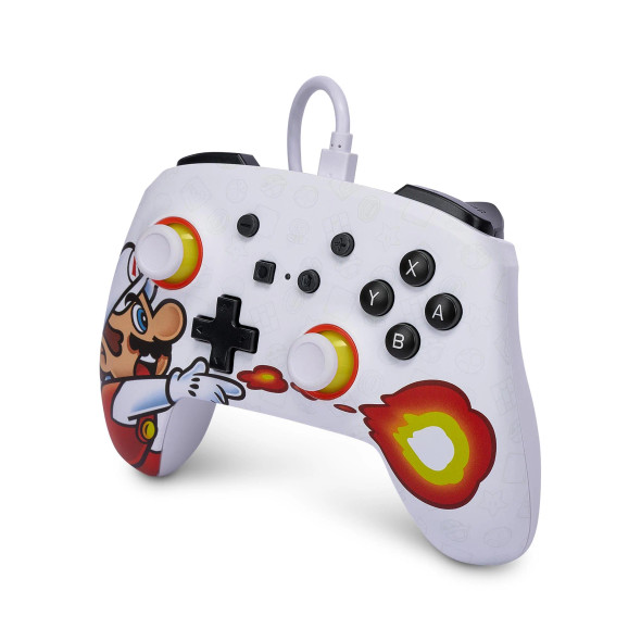PowerA Enhanced Wired Controller for Fireball Mario Nintendo Switch