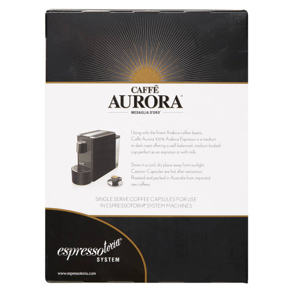 Caffe Aurora Espressotoria Coffee Capsules Espresso Box of 12