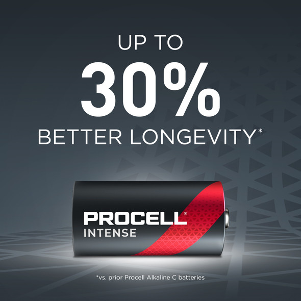 Procell Alkaline Intense Power C 1.5V Battery Pack of 12