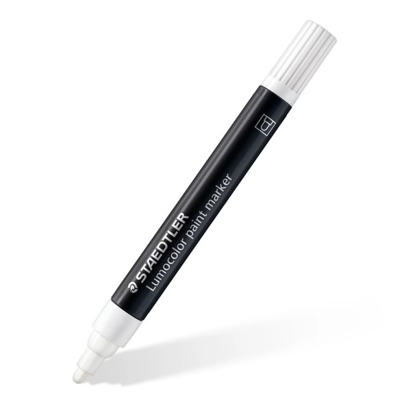 Staedtler Lumocolor Paint Acrylic Marker with Bullet Tip Assorted Colours 349 Pack of 5 | Mega Office Supplies