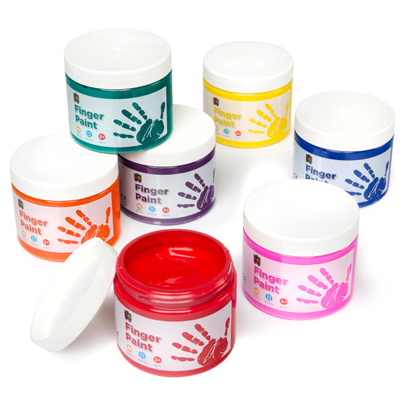 Educational Colours Finger Paint 250ml Tub Blue