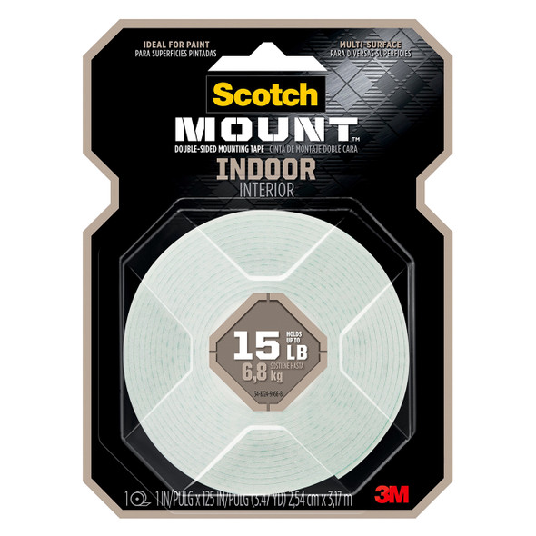 Scotch 314H-MED Indoor Mounting Tape 2.54cm x 3.17m